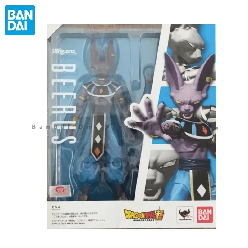 In Stock Original SHF Bandai Dragon Ball Super Beerus Action Figure Animation Toy Gift Model Collector Anime Hobby Genuine