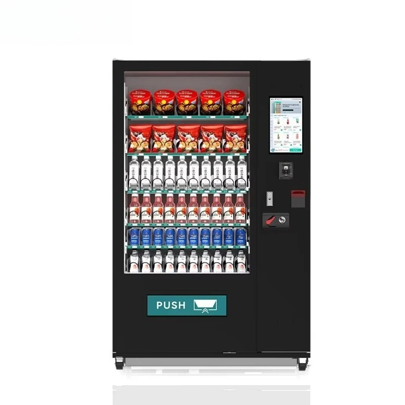 

Compact Customized Refrigerated Vending Machine Snacks Beverages 300-600Pcs Compressor 15.6" Touchscreen SDK Enabled