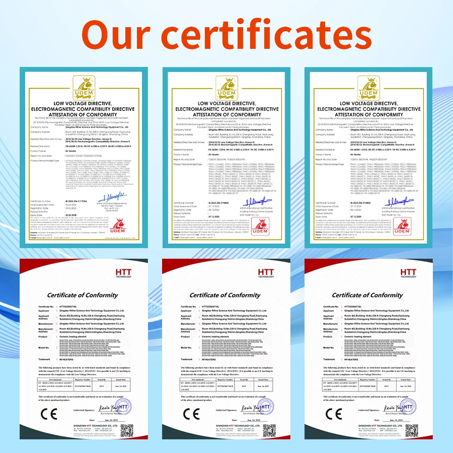 Riscaldatore d'aria con regolazione della temperatura e del volume dell'aria del riscaldatore dell'aria calda industriale OEM da 3000 W e 3300 W