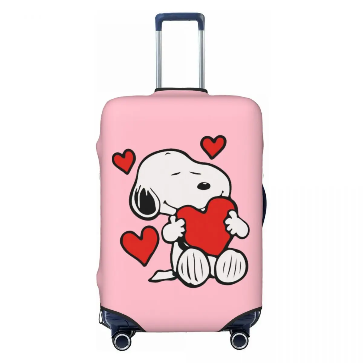 

Custom S-snoopys Animatd Cartoon LOVE Luggage Cover Elastic Travel Suitcase Protective Covers Fits 18-32 Inch