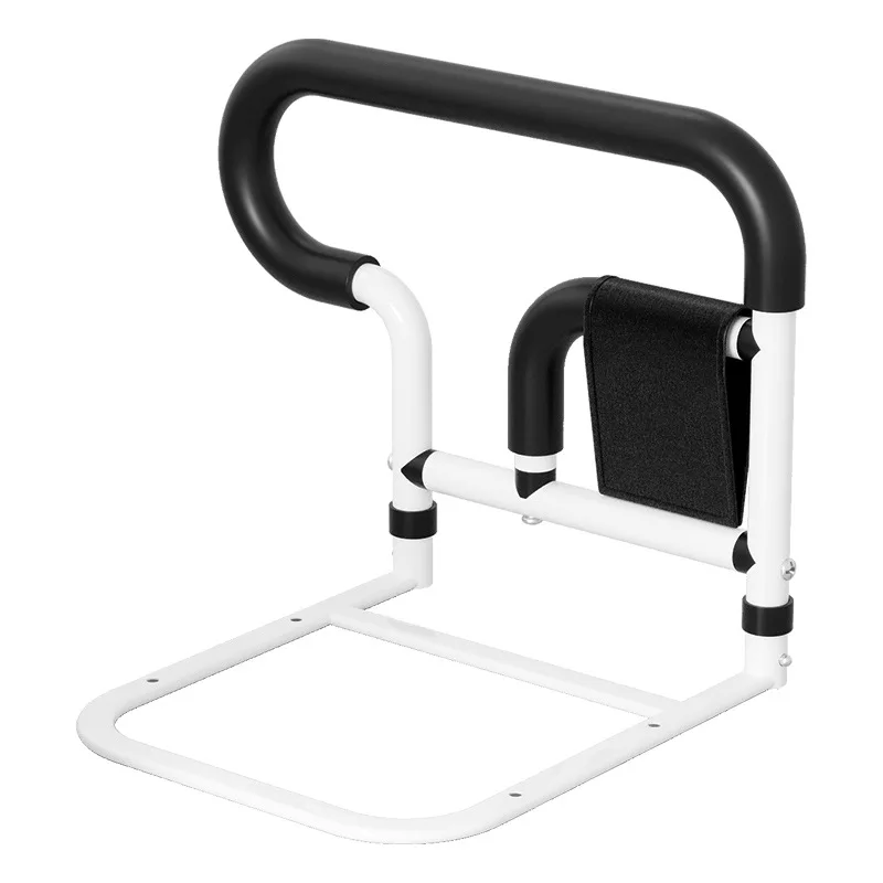 Bedside Handrail for Elderly with Storage Pocket,Anti-Slip Assist Armrest for Wake Up,Bedside Handrai with Anti-Slip Handle