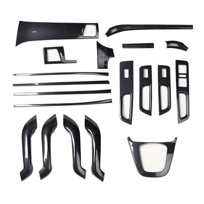 

Carbon Fiber Car Interior Accessories For Haval H6 2014 2015 Sport Gear Panel Window Lifter Switch Kit Dashboard Cover Modify
