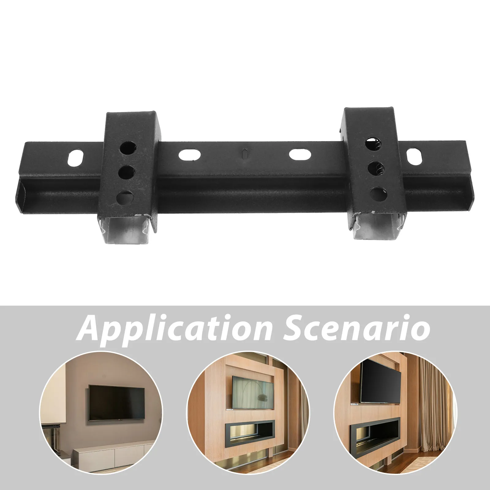 1Set TV Wall Mount Bracket Universal Adjustable Wall Mount Shelf Swivel Rotating Telescoping TV Bracket for Home