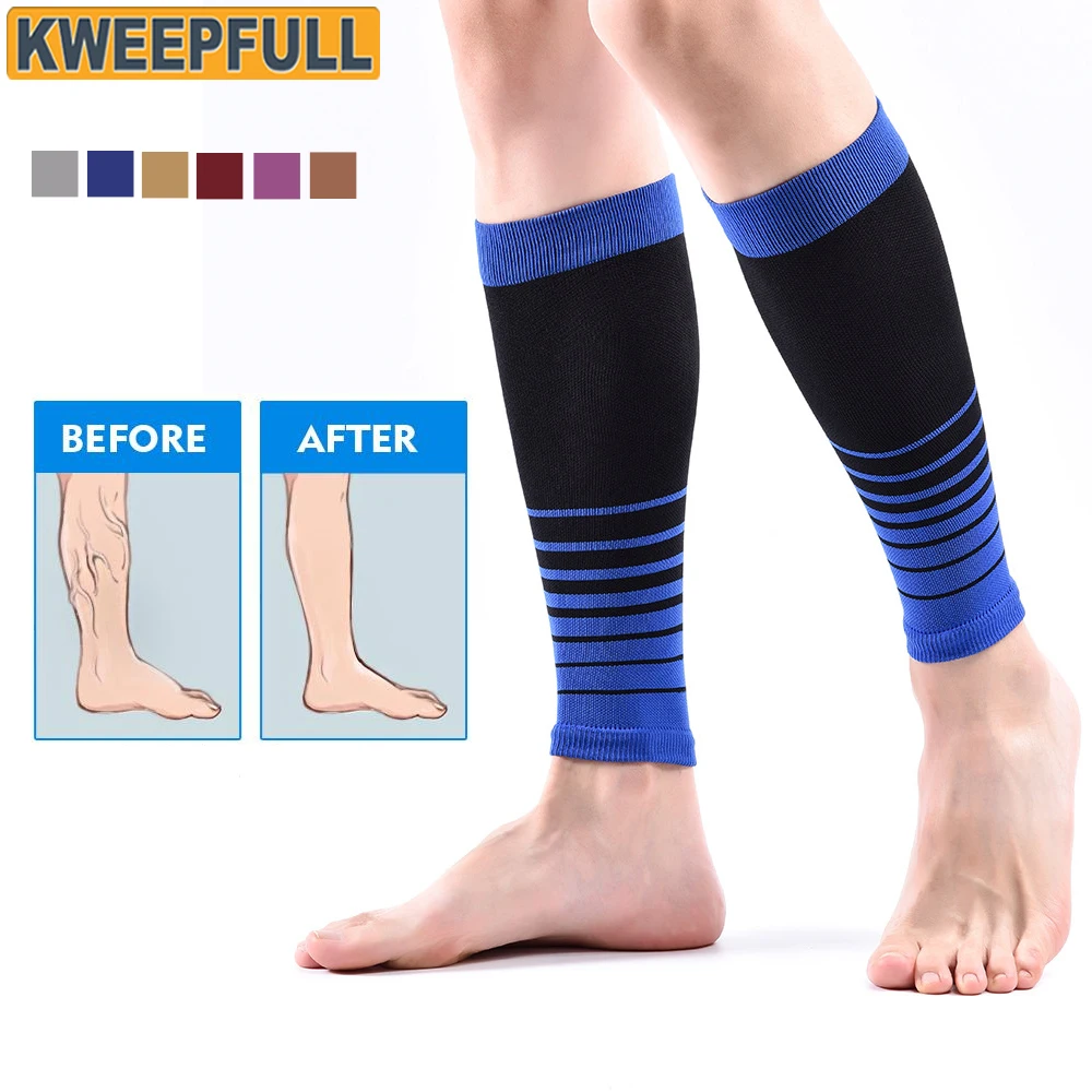 

1Pair Leg Compression Sleeve, Calf Support Sleeves Legs Pain Relief for Men & Women, Footless Socks for Running, Shin Splints