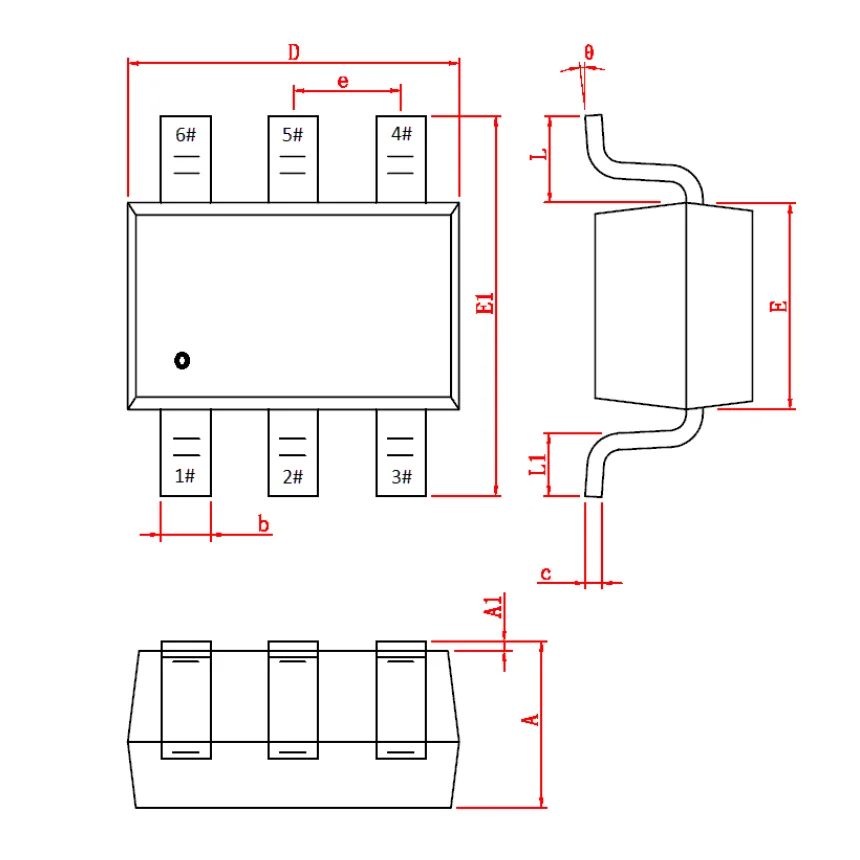 Puce de commutateur de distribution de limite de courant USB CH217 CH217K SOT23-6 50 pièces/lot