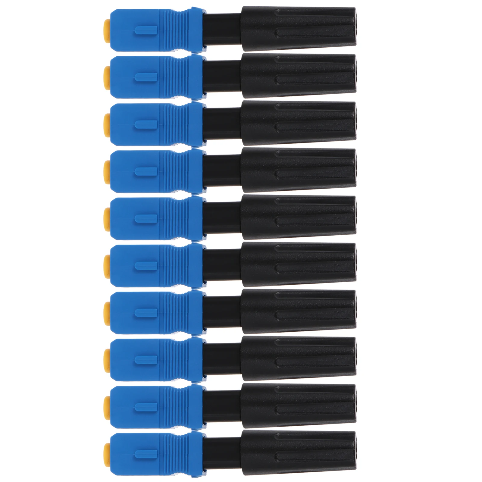 

10 Pcs Optical Fiber Connector Single Mode Network Blue Plastic Durable Safe Easy Installation Reliable Fastening Low