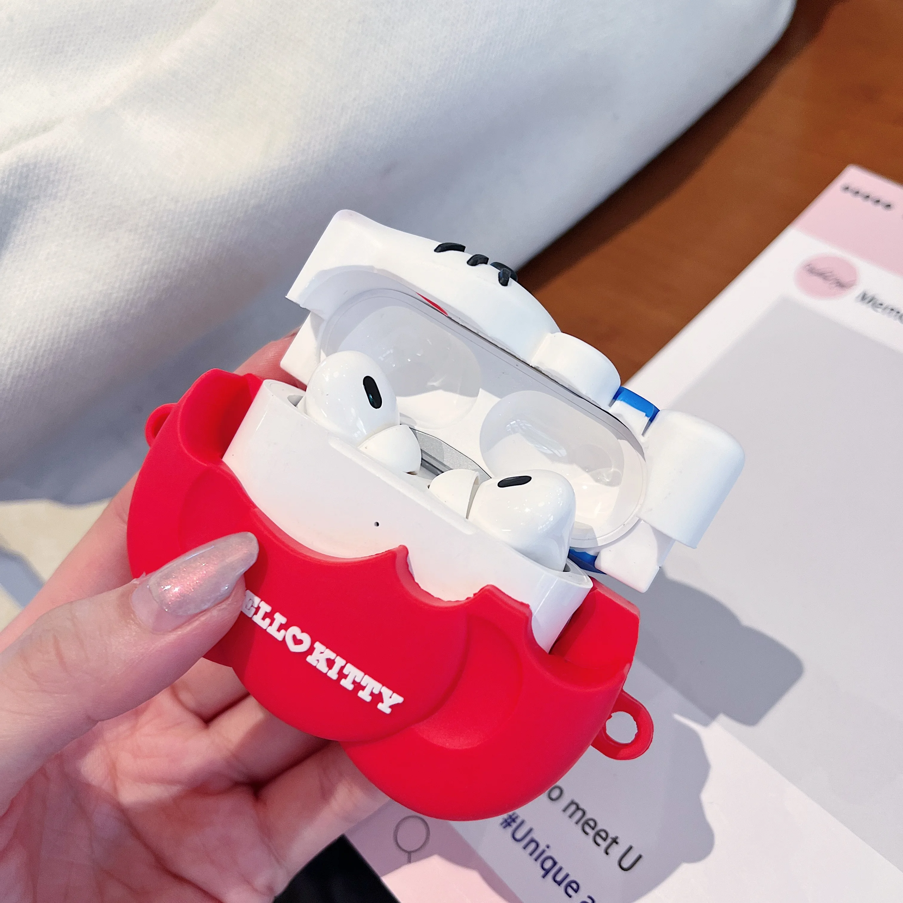 حافظة كرتونية لهاتف هواوي Freebuds SE4 ANC غطاء ناعم من السيليكون لهاتف هواوي FreeBuds 7i 6i 5i Pro3 4 مشبك كم واقي