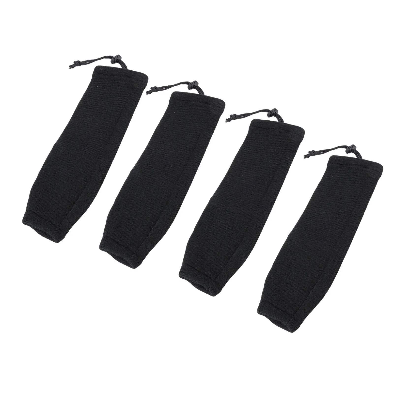 Boat Bumper Fender Sleeve OEM Replacement 4Pcs Black Knitted Elastic Cover 20X63cm for Twin Eye Center Rope Fender