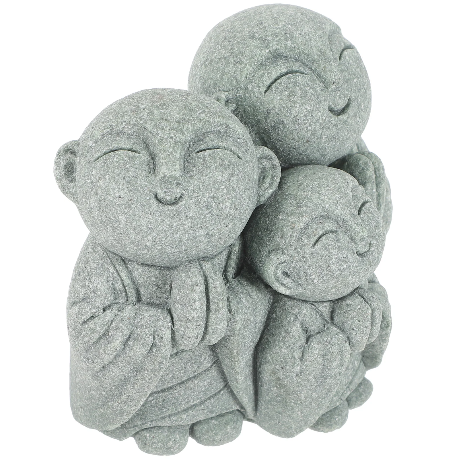 

1 set Monk Decor Set Realistic Fish Tank Ornament For Aquarium Freshwater Seawater Small Buddha Statue Asian Home Office Decor