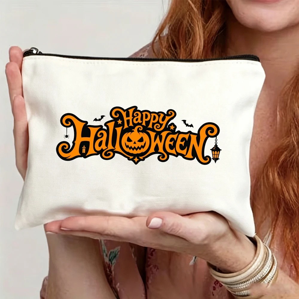 1 Piece, Halloween-Themed Makeup Bag, Suitable for Women's Cosmetics Storage and as a Coin Purse, Women's Tampon Storage Bag, Mother's Day Gift, Great Gift for Best Friends and Sisters, Christmas Party Gift, Themed Par