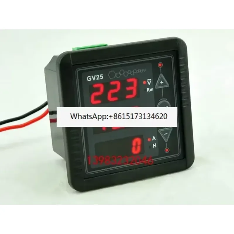 1pcs GV25 MK2 Generator Digital Display Meter Voltage Frequency Power Current Time Monitor