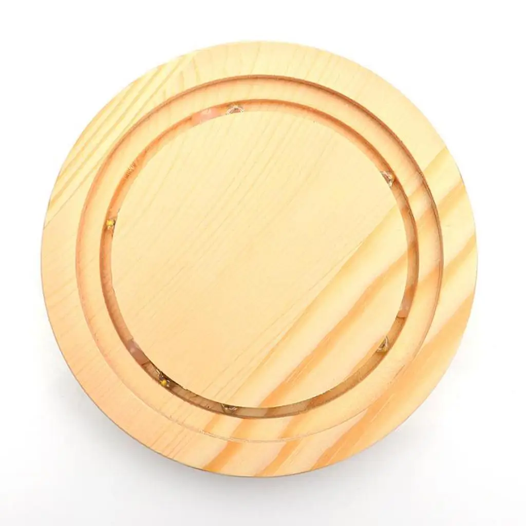 Clear Glass Display Dome with LED Wood Base Microlandscape Holder Glass Cover  for Birthday Gift Bedroom Home Decoration