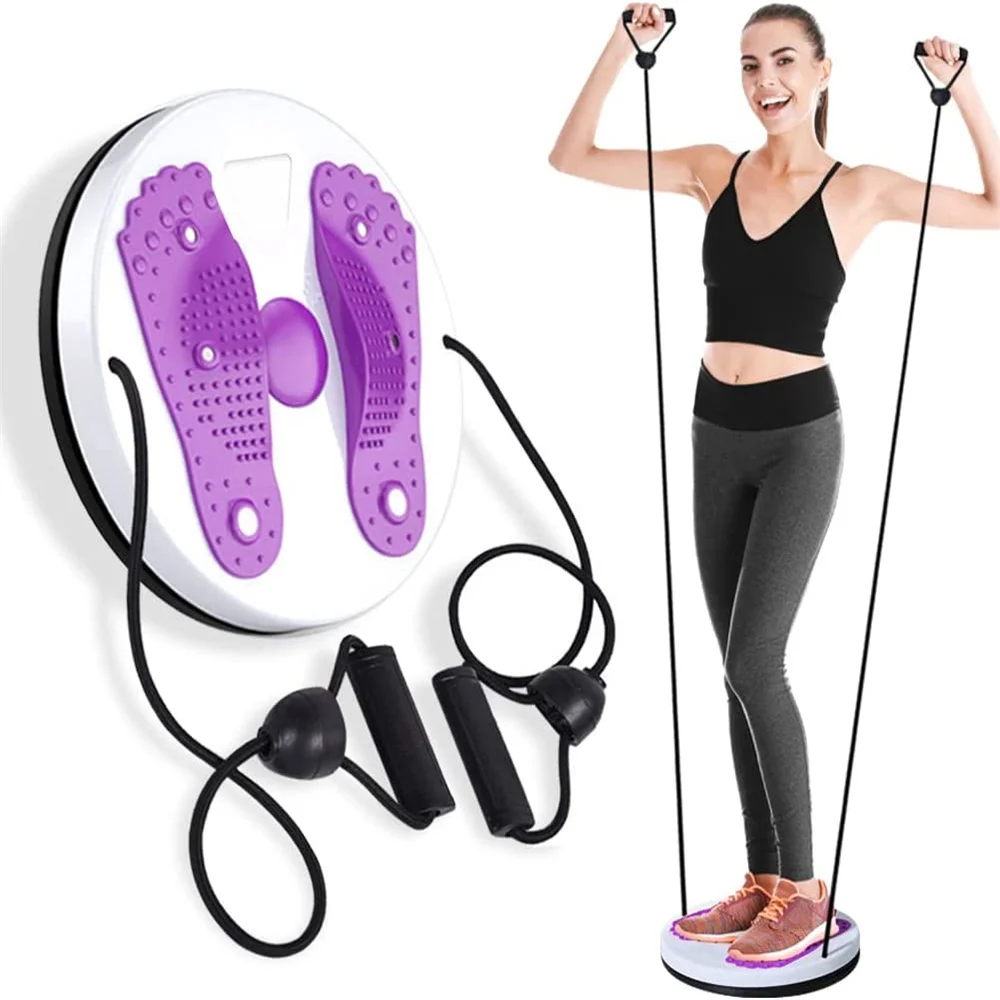 Waist Twisting Disc Unisex Waist Trainer Health Thin Waist Exerciser Twist Board Exercise Foot Massage Plate Fitness Equipment