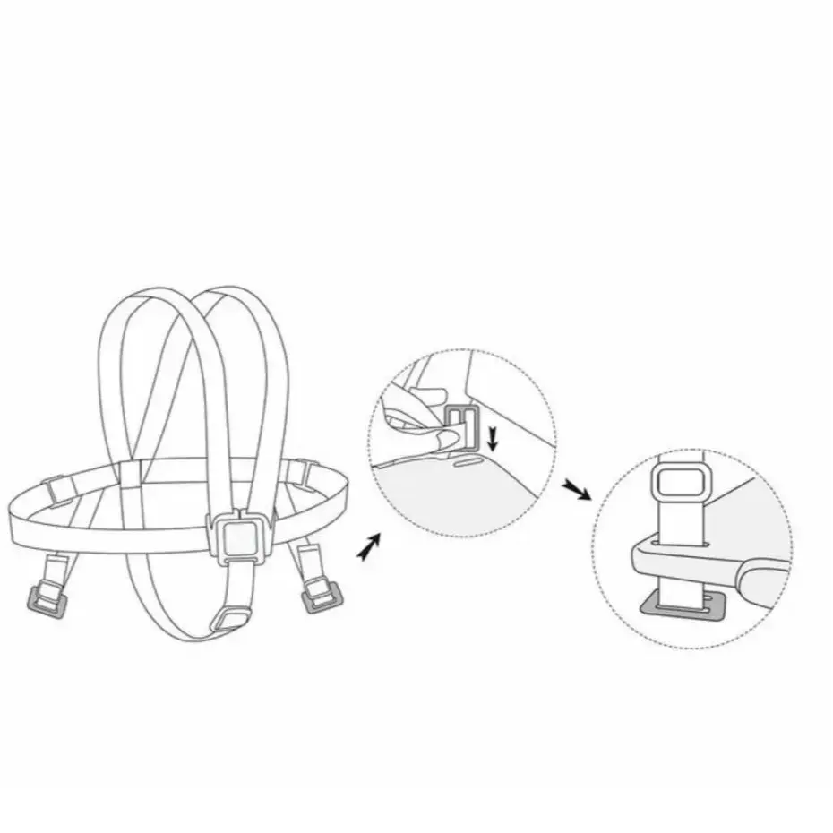 

replacement 5 point safety harness for Moji Yippy high chair replacement seat belt for yippy