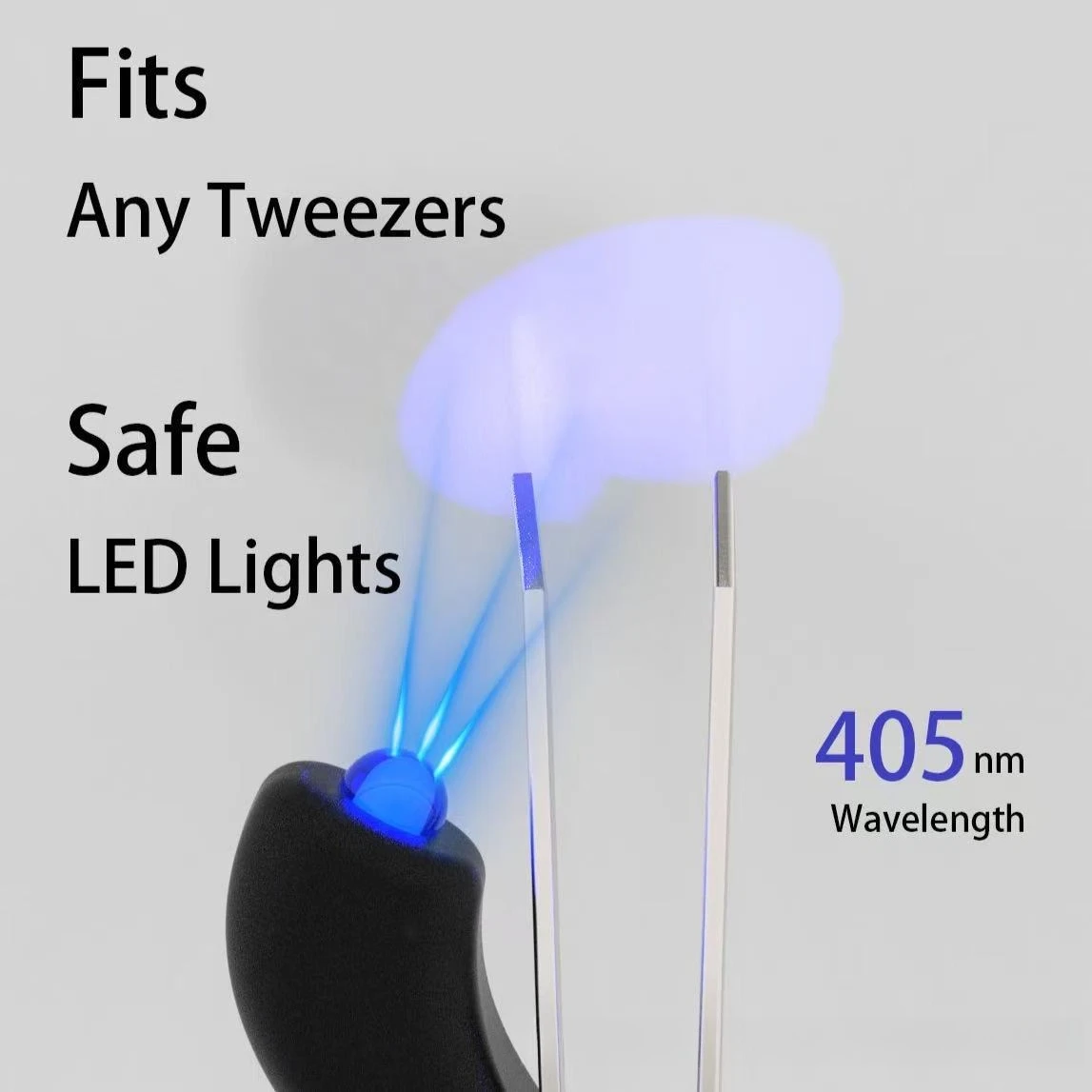 Compact UV Flash Tweezer Lamp Professional Eyelash Glue Fast Curing Beauty Tool