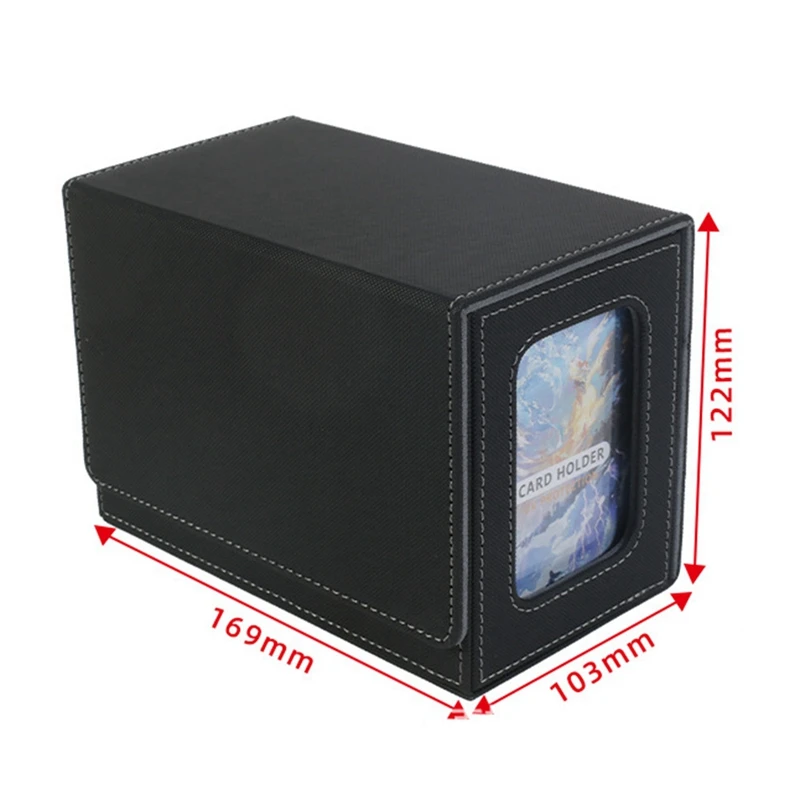 Pudełko na karty Pudełko na karty z tacą na kości Pudełko na talie Pudełko na talie 160+ Pudełko na karty kolekcjonerskie Pudełko na talie Niebieskie