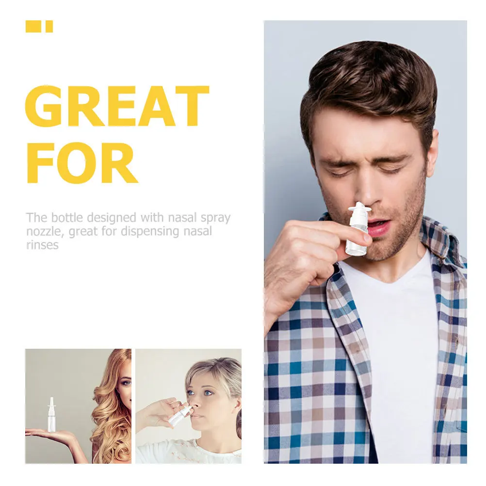 

24Pcs Nasal Spray Bottle Transparent Refillable Small Spray Bottles for Travel Portable Liquid Storage Mist Sprayer Empty Sub