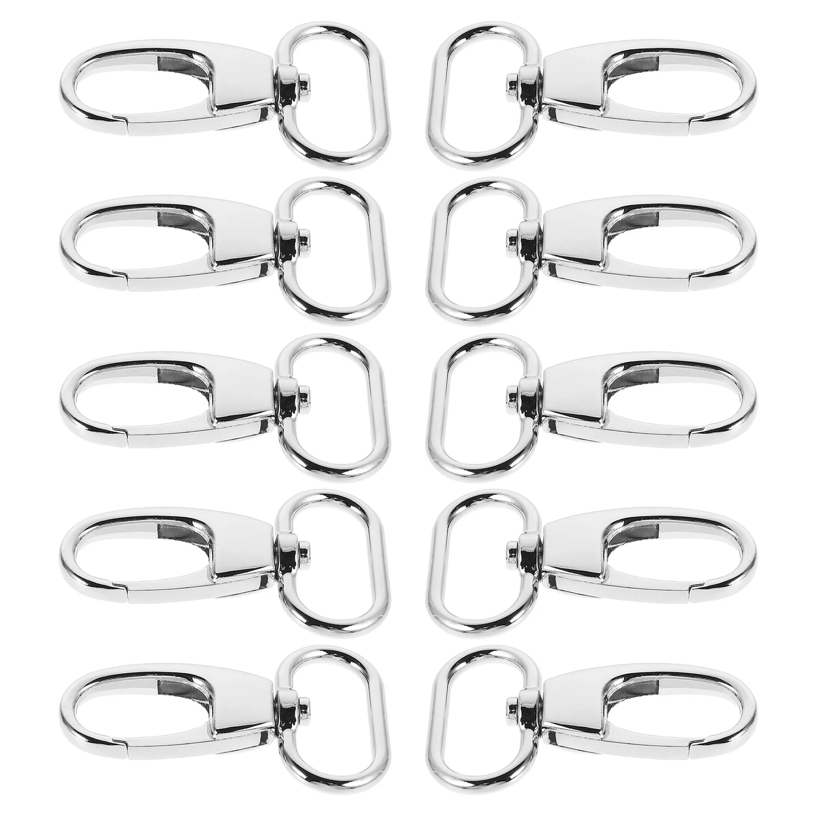 

10Pcs Zinc Alloy Shoulder Strap Hooks Secure Metal Clasps for Bags Keychains Backpack Buckle Replacement Swivel Trigger Snap