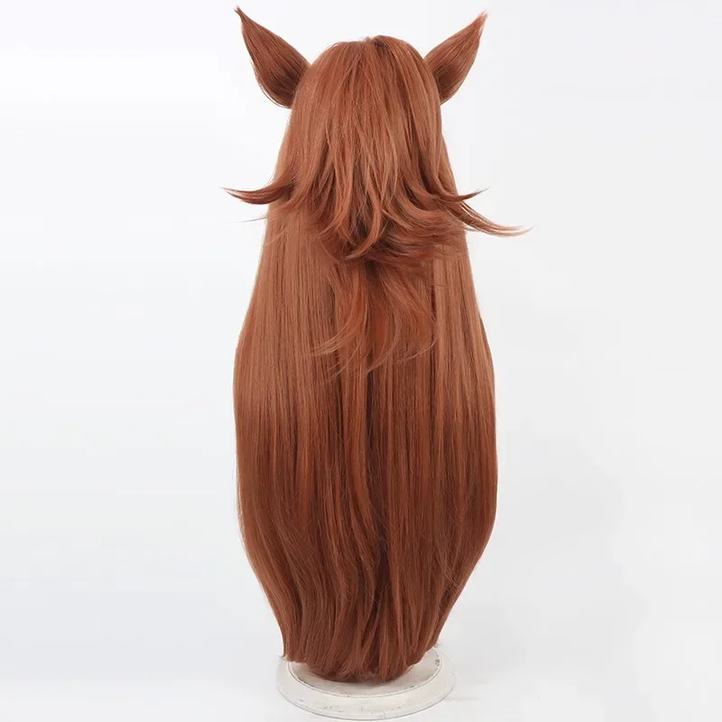 Game Uma Musume Pretty Derby Bubblegum Cosplay Wig Ears Tail Halloween Party Costume Prop Synthetic Hair Heat Resistant Fiber