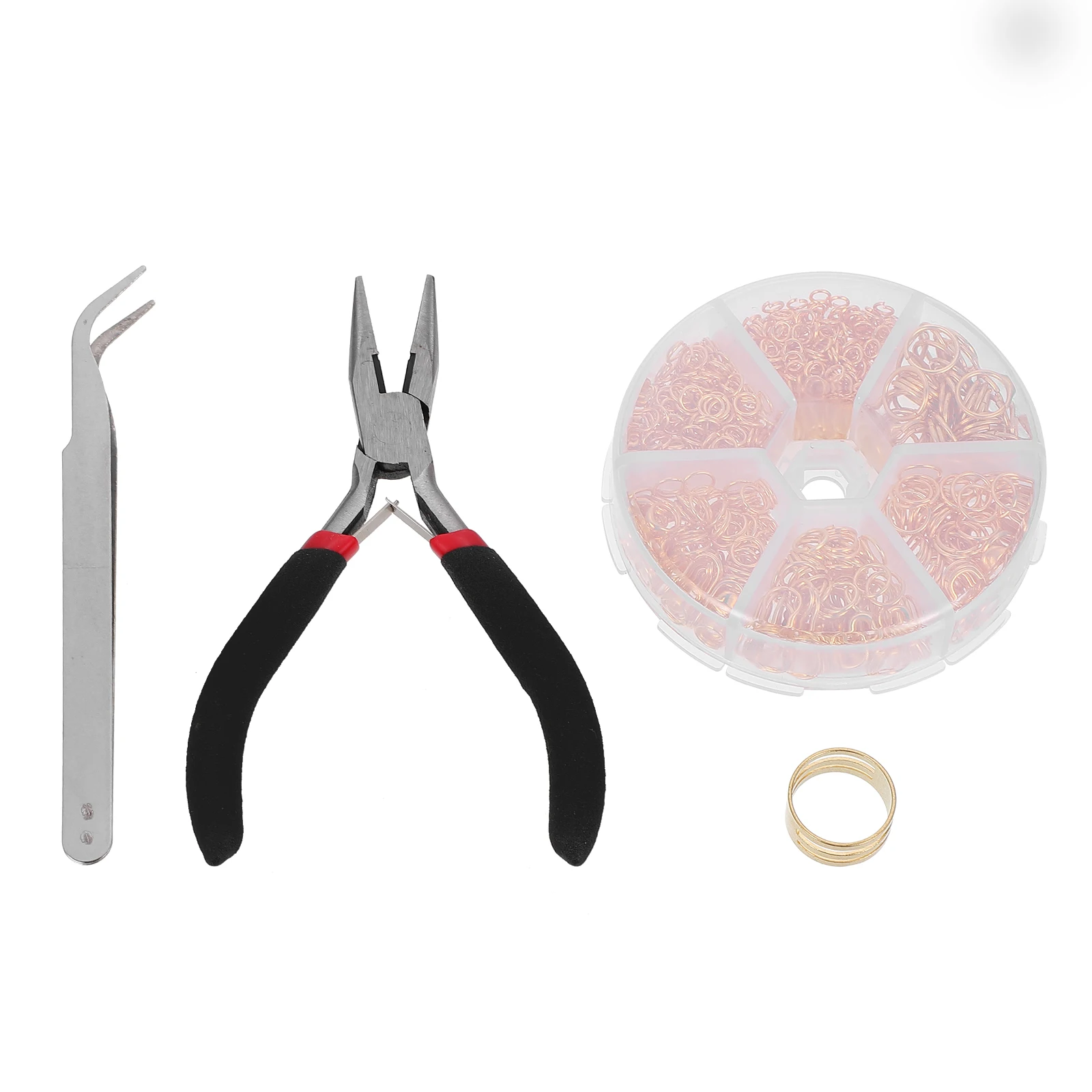 

1 set Open Jump Rings Set Golden Color Necklace Pendants Accessories DIY Jewelry Making Supplies Lightweight Compact