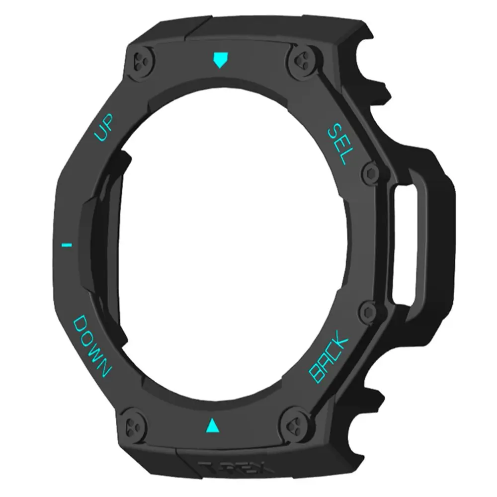 Custodia protettiva per PC con bordo rigido Accessori per smartwatch antigraffio Cover Shell Cornice protettiva per paraurti per Amazfit T-Rex 3