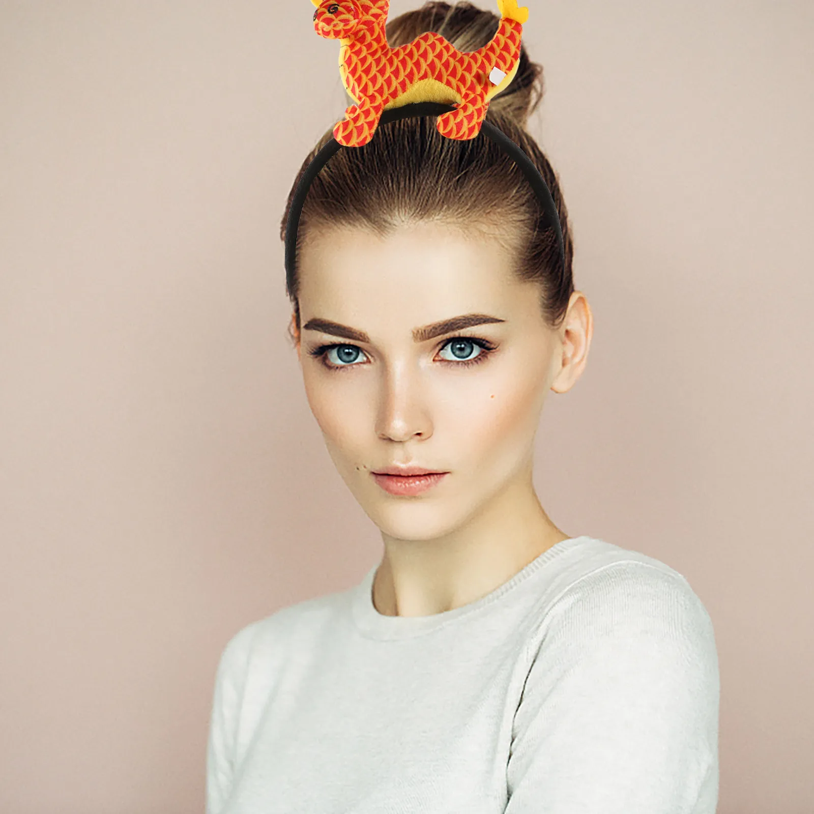 

Dragon Headband Cartoon Style One Size Fits Most for Birthday Party New Year Celebration Stage Performance Hair Decor Chinese