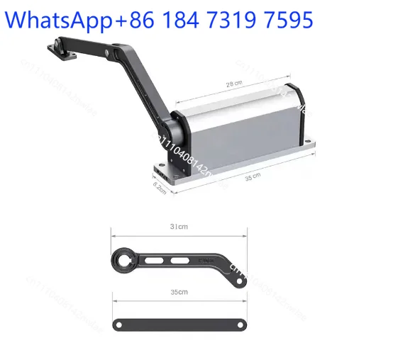 Community arc arm automatic swing door electric door closer, intelligent waterproof side-mounted electric door opener