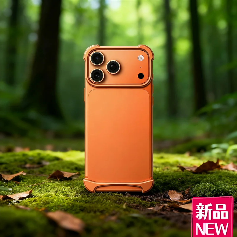 Arc Case Luxury Aluminum Phone Case For IPhone 17pro Max / For IPhone 17pro Aluminum Borderless 4 corner Anti Fall Protective