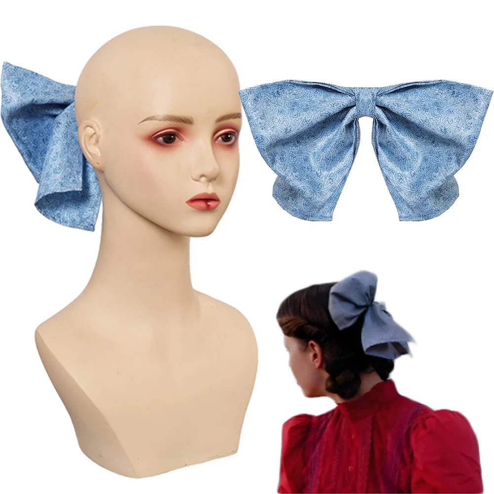 

Fantasia Pearl Bow Hair Clips Horror Movie Pearl Disfraz Costume Accessories Women Fantasy Halloween Carnival Party Hair Props