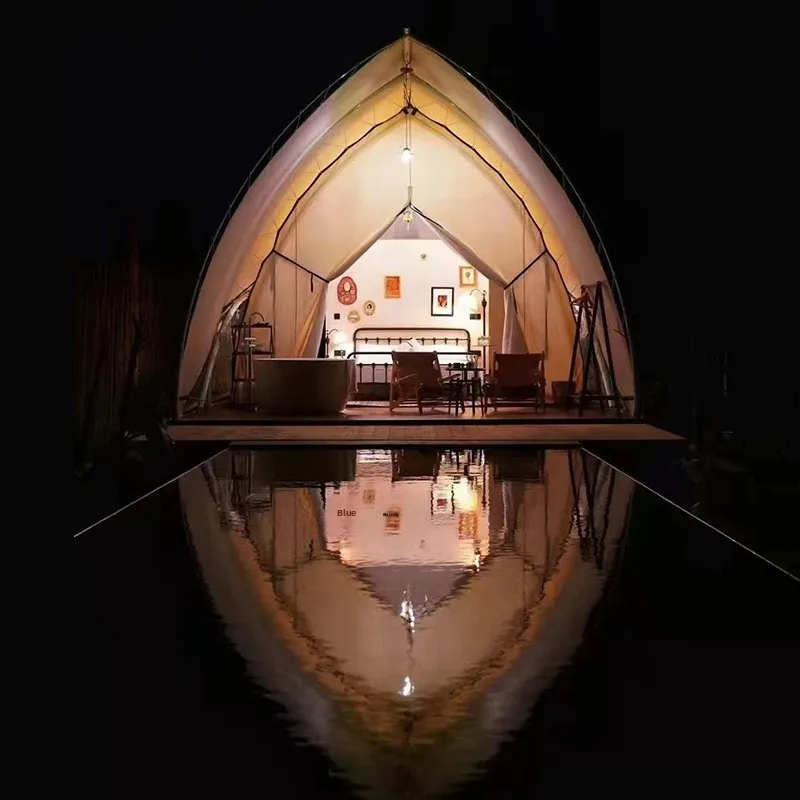 Outdoor Hotel Sailboat Tent Events Campground Scenic Area Vacation Homestay Camping Leisure Luxury Glamping Four-season 900D