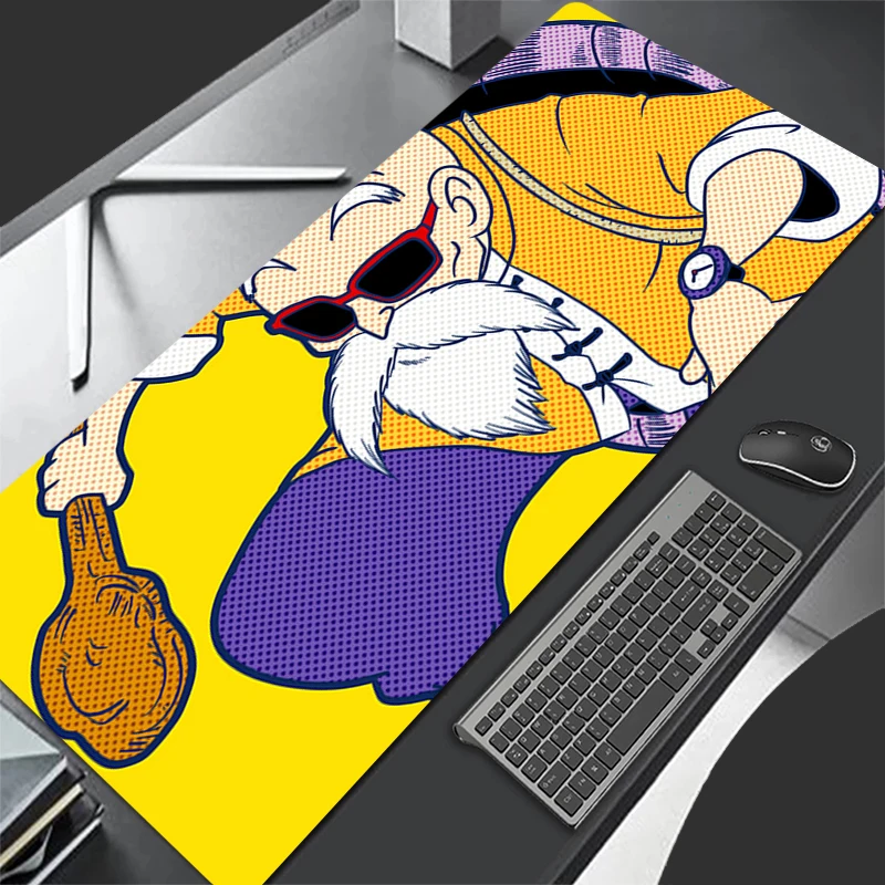 

DBZ коврик для мыши Dragon Ball Master Roshi Gamer игровые аксессуары скоростная клавиатура резиновый замок край настольный коврик офисный коврик для ноутбука