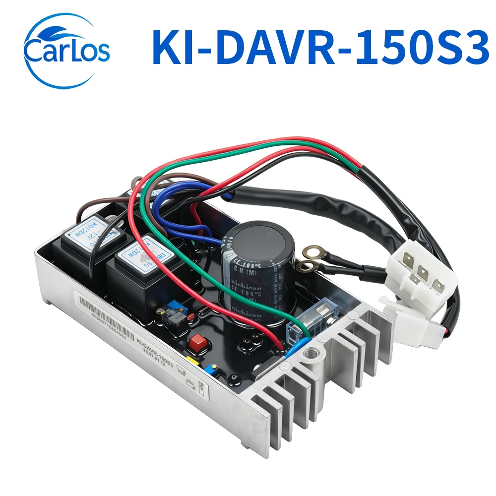 KI-DAVR-150S3 AVR Top Quality Aluminium Case Generator Voltage Regulator AVR KI-DAVR 150S3 For 15KW Three Phase Generator Parts