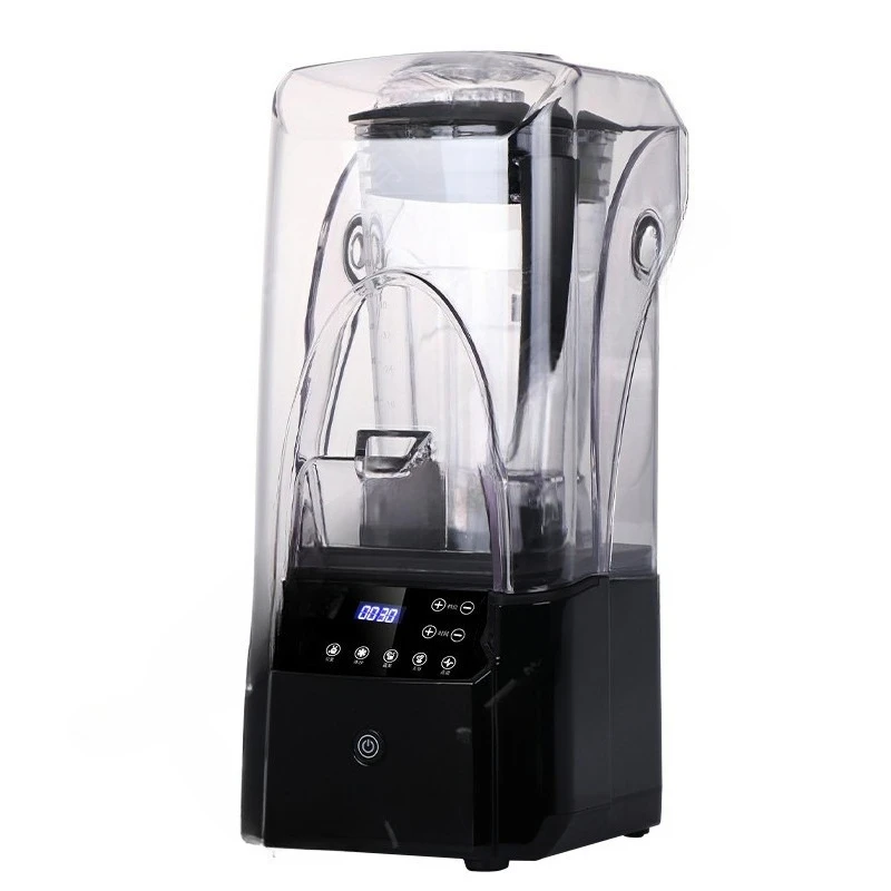 

Large capacity smoothie machine with cover, commercial milk tea cooking mixer,