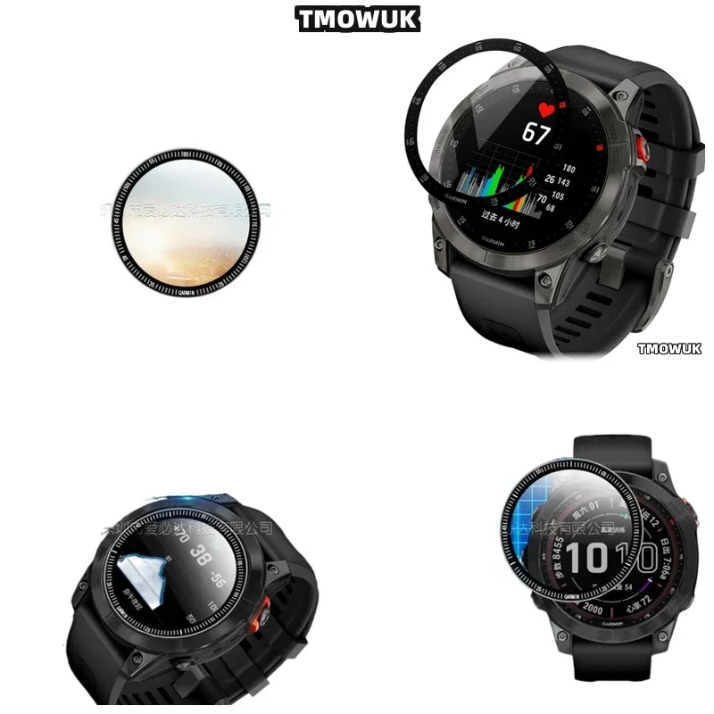 

For Garmin Fenix 6 7 8 7X 6X 7S 47mm 51mm Anti - Scratch Screen Film 3D Curved Full Cover Flexible