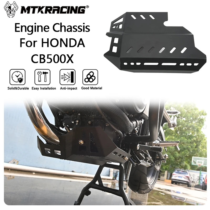 

Шасси двигателя MTKRACING для HONDA CB500X 2017-2024, новейшая защита шасси двигателя мотоцикла, противоскользящая пластина