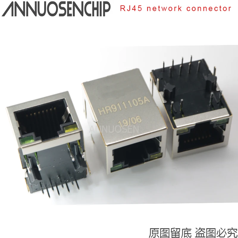 RJ45 network connector HR911105A HR911103A HR911110C HR911105C HR911170A HR911110A HR911105H HR911103C HR911131A HR911205C 10PCS