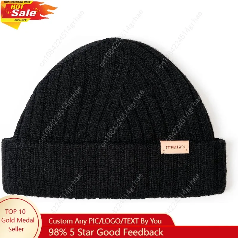 

melin All Day Beanie, Cashmere Winter Hat, Ultra-Soft Ski Cap for Men & Women, Black