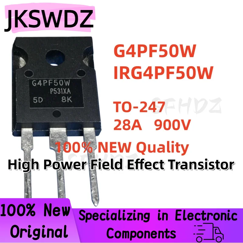 100% Brand New and High Quality 5/10/20PCS IRG4PF50W G4PF50W TO-247 28A 900V High Power Field Effect Transistor