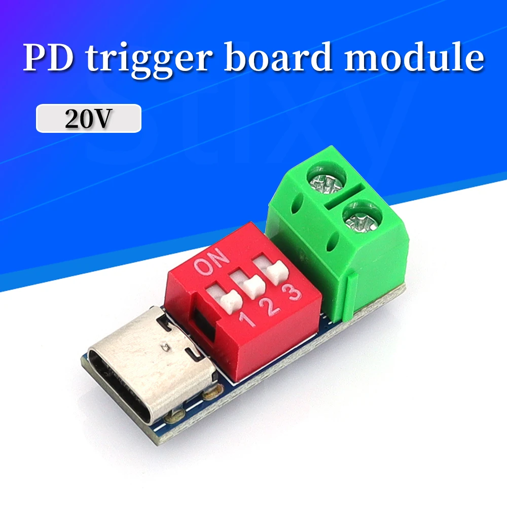 USB-C PD Trigger Board Module PD/QC Decoy Board Fast Charge USB Type-c to 12v High Speed Charger Power Delivery Boost Module