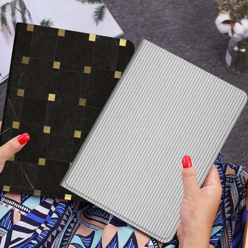 

Серый тканевый чехол для планшета в вертикальную полоску для Lenovo Xiaoxin Legion Pad Tab Pro GT Y700 Gen4 2 11 P11 M10 K10 3rd Plus Gen Gift