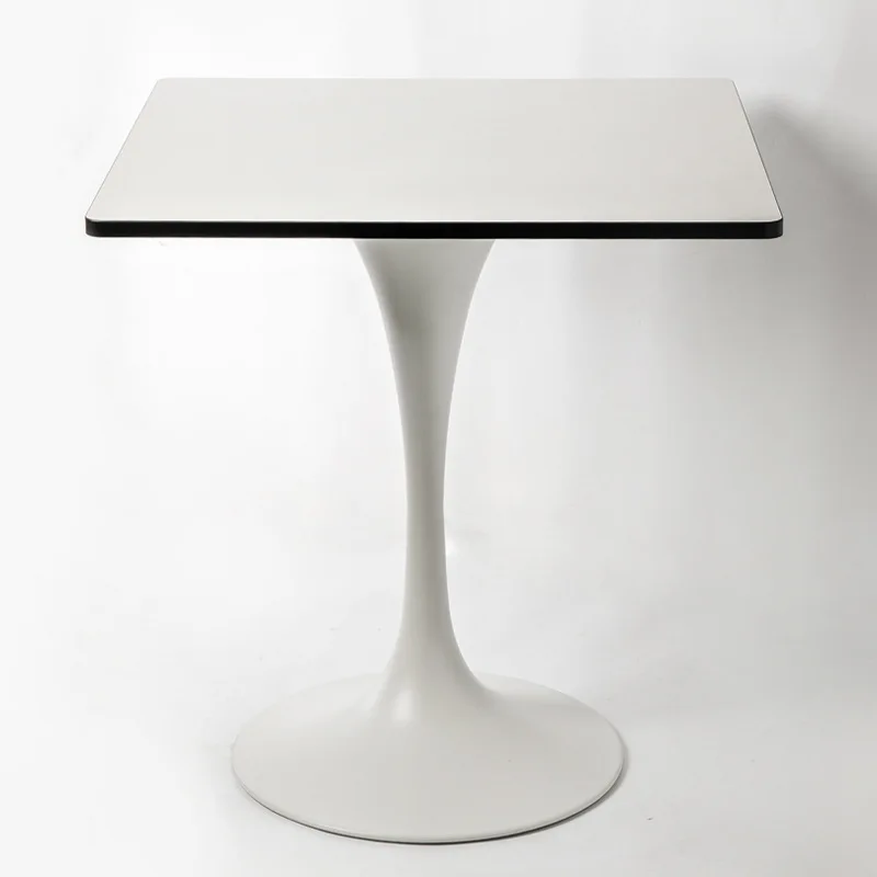 

Small round table, office exhibition hall negotiation white tulip milk tea shop round table