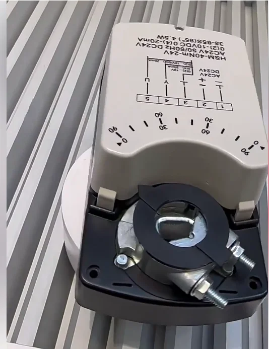 Air Valve Actuator 0-10V 4-20mA Analog Control Angle Adjust Power-Off Reset