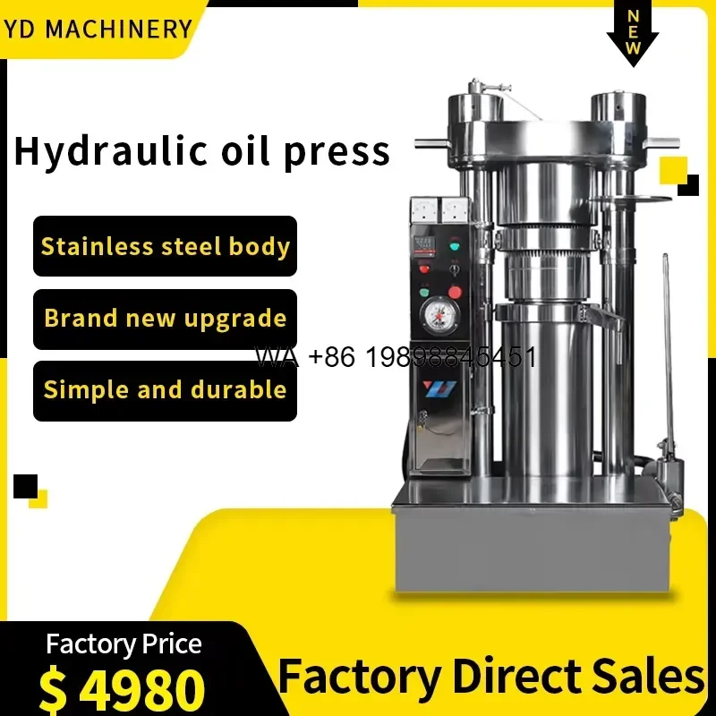 Wmwmnu for 3000W Automatic Home Oil Press 10kg/h Soybean Olive Oil Extractor New Condition Oil Maker