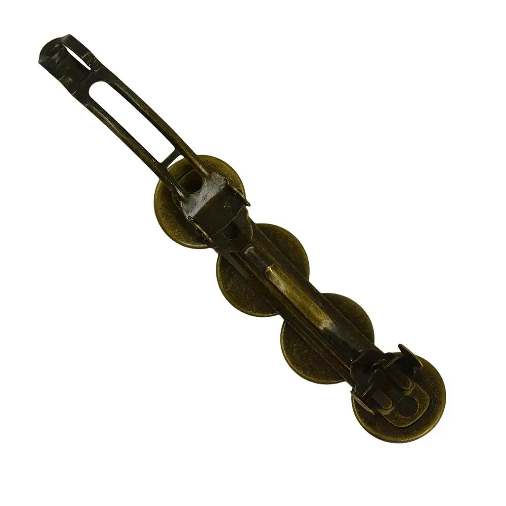 Antique Style Cabochon Bobby Pins Green Copper Hair Accessories Barrette for Curly Hair Decoration