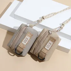 Mini Coin Purses Men Women Couples Crossbody Bag Portable Wallets Earphone Key Storage Bag Shoulder Bags Casual Purses New