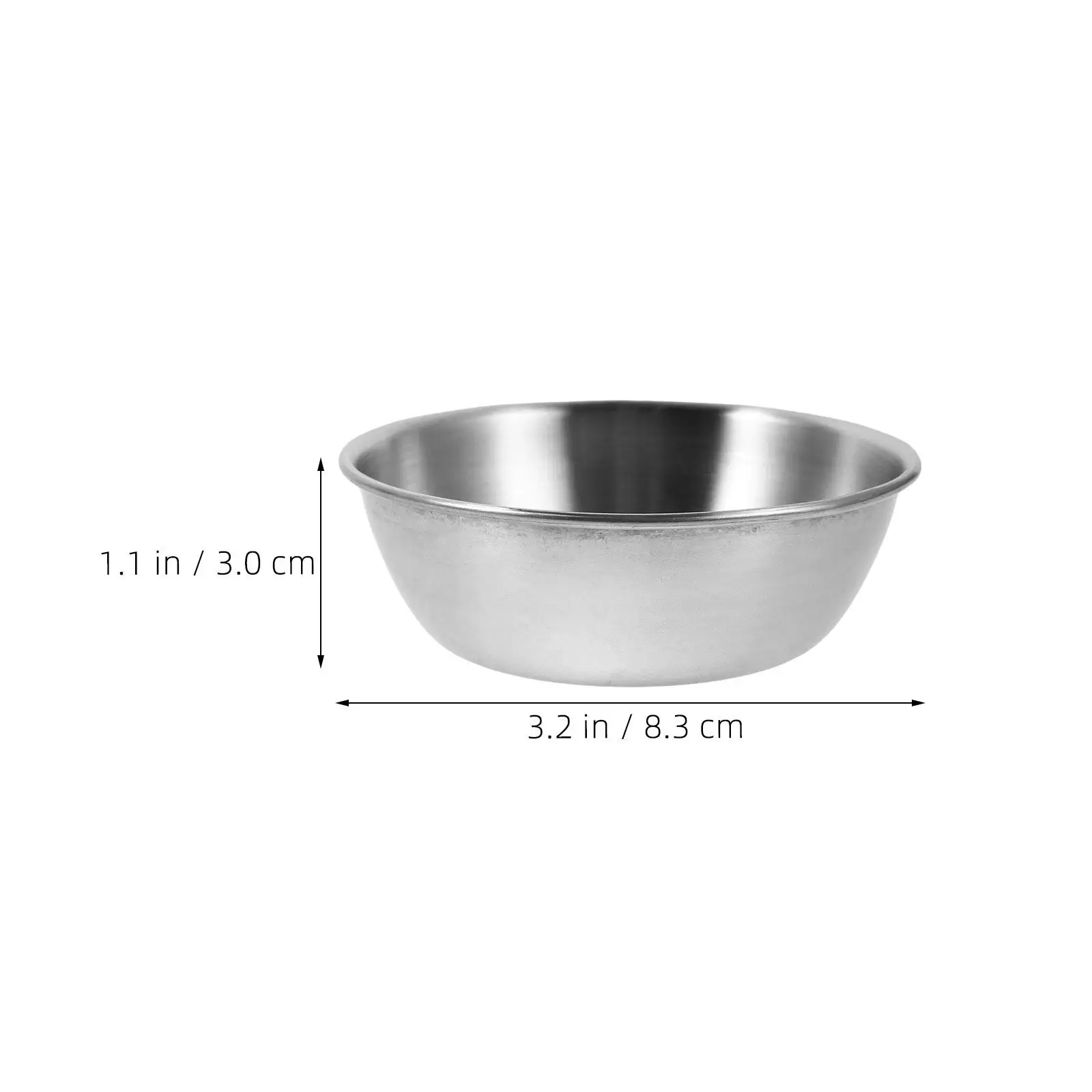 4Pcs Metal Facial Bowls for Face Mask Mixing Stainless Steel 3.3 Inch Esthetician Mixing Bowls Spa Tool view 3