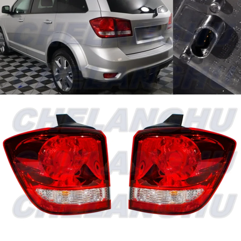 

Pair Outer Side Tail Light Rear Lamp With Bulbs For Dodge Journey 2011 2012 2013 2014 2015 2016 2017 2018 2019 2020