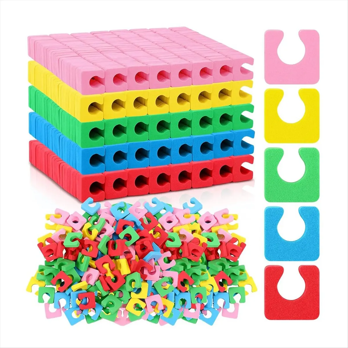 [N84R] 500 Pcs Individual Pedicure Toe Separators Soft Foam Toe Spacers Comfortable Finger Toe Dividers Pedicure
