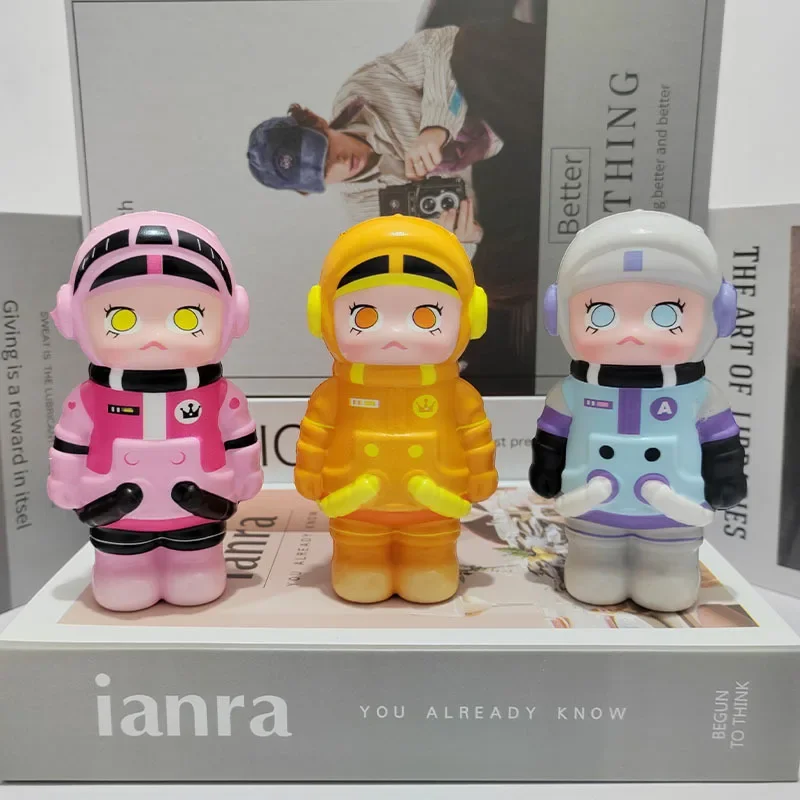 2024 Accessories SPACE Doll Anime Figures Random 1pcs Decompression Stress Relief Squishy MOLLY Children Hand Pinch Toy Healing