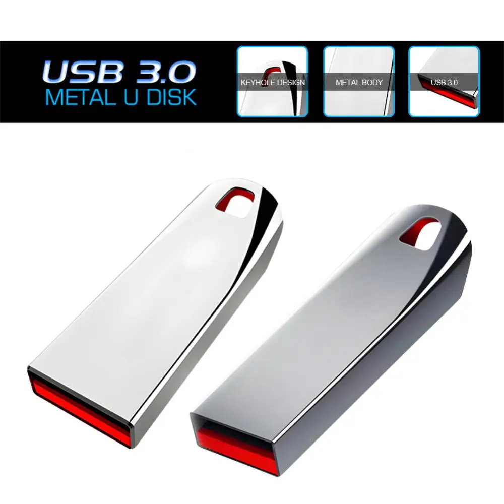 2TB USB 3.0 Pen Drive Metal Flash Drive 1TB 512GB 256GB High Speed Storage Waterproof Portable Flash Disk 128GB Pendrive For PC